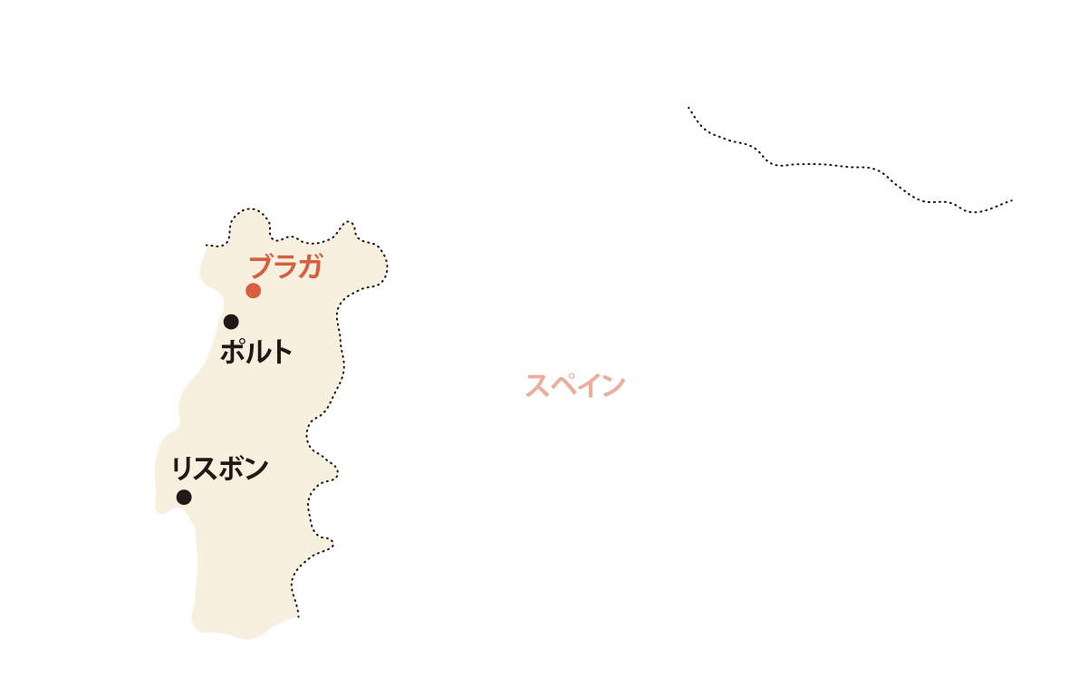 ポルトガルのマップ
