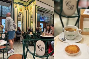 ポルトの老舗カフェ「コンフェイタリア・ド・ボリャオン（Confeitaria do Bolhão）」。アール・ヌーヴォーの美しい内装でひと休み