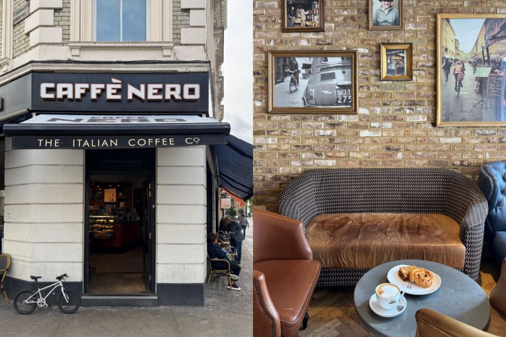 ロンドン観光の中心。居心地のいい空間が広がるイタリアンスタイルの「カフェ・ネロ（Caffè Nero）」